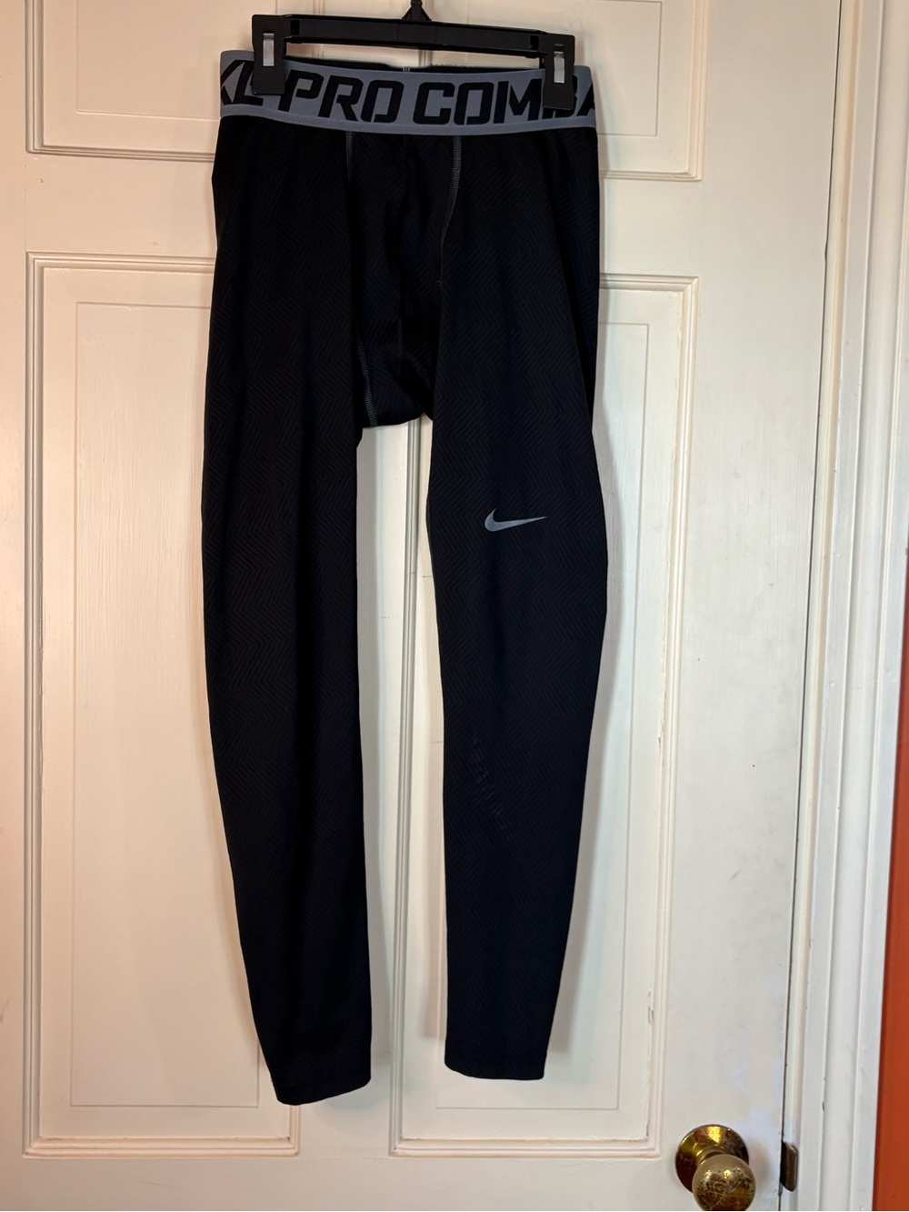 Nike Pro Combat Black Mens Ankle Length Compression Pants Size Medium